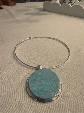 RLM SoHo Turquoise Pendant with wire Necklace